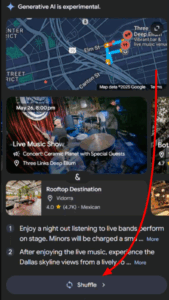 Shuffle mode image