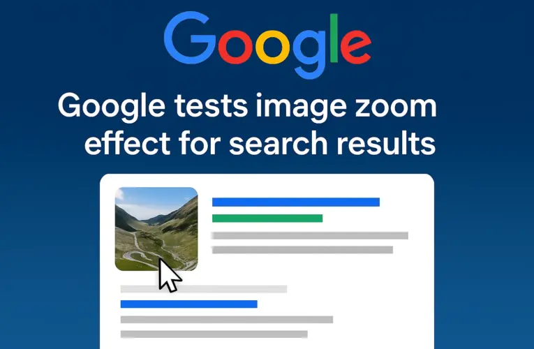 Google tests image zoom effect for search results