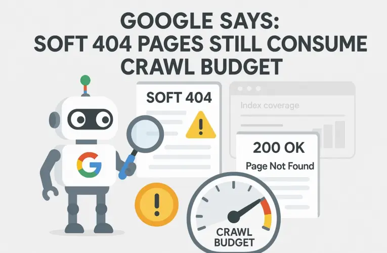 Google Says: Soft 404 Pages Still Consume Crawl Budget