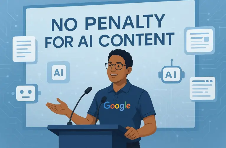 Google Confirms No Ranking Penalty for AI-Created Content