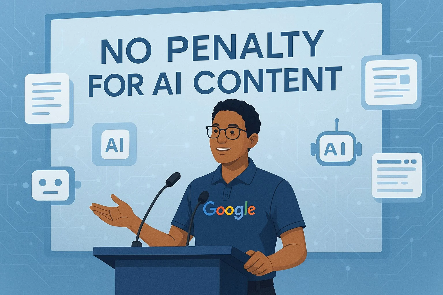 Google Confirms No Ranking Penalty for AI-Created Content