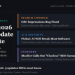 GSC bug and google core update 2026