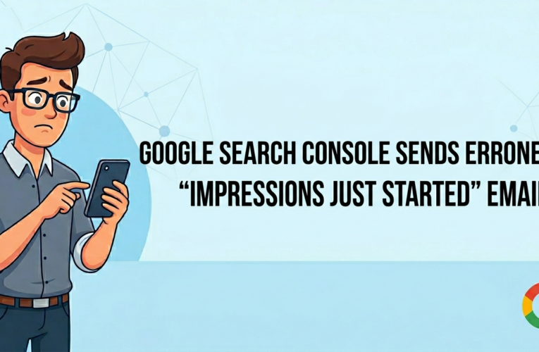 Google Search Console - Error Message