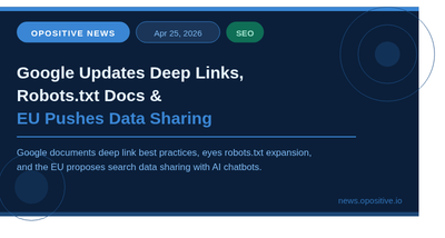 Deep links news banner