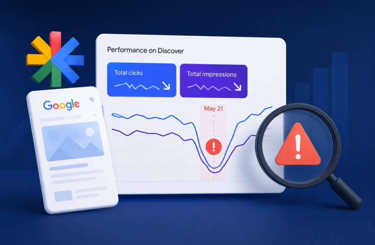 Google Discover Report Bug on May 21 Caused a Drop in Clicks and Impressions